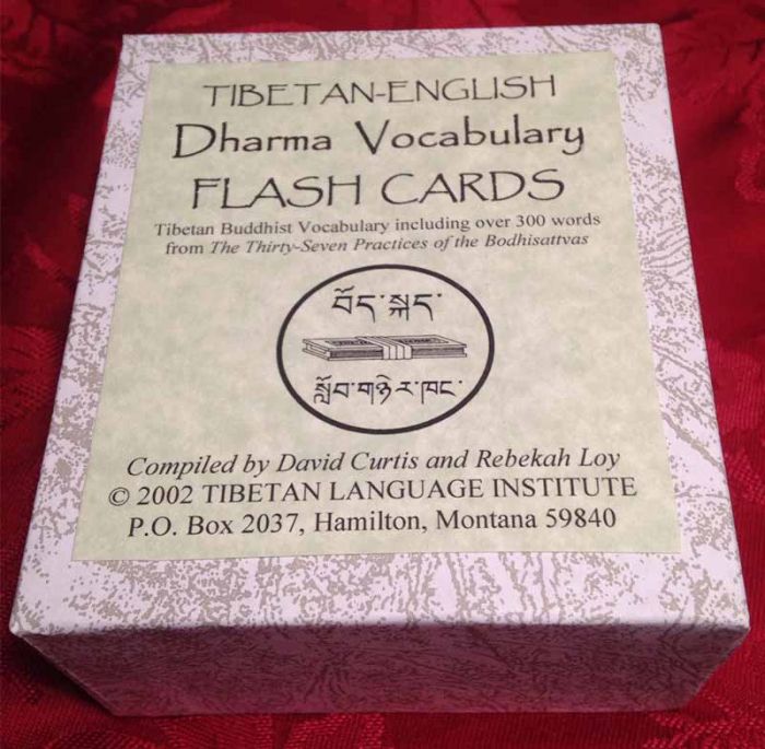 Dharma Vocabulary Flashcards by Tibetan Language Institute