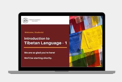 Introduction to Tibetan Language Course 1 - Tibetan Language Institute
