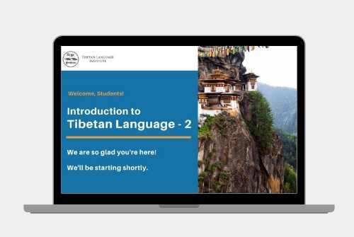 Introduction to Tibetan Language Course 2 - Tibetan Language Institute